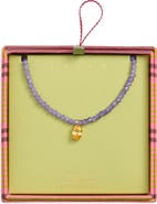 Leith Oval Pendant Bead Necklace