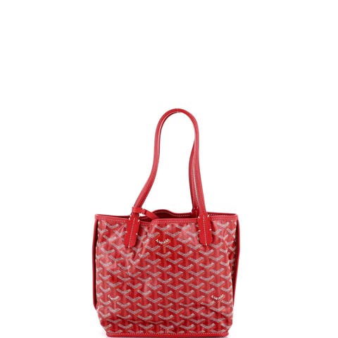 Anjou Reversible Tote Coated Canvas Mini