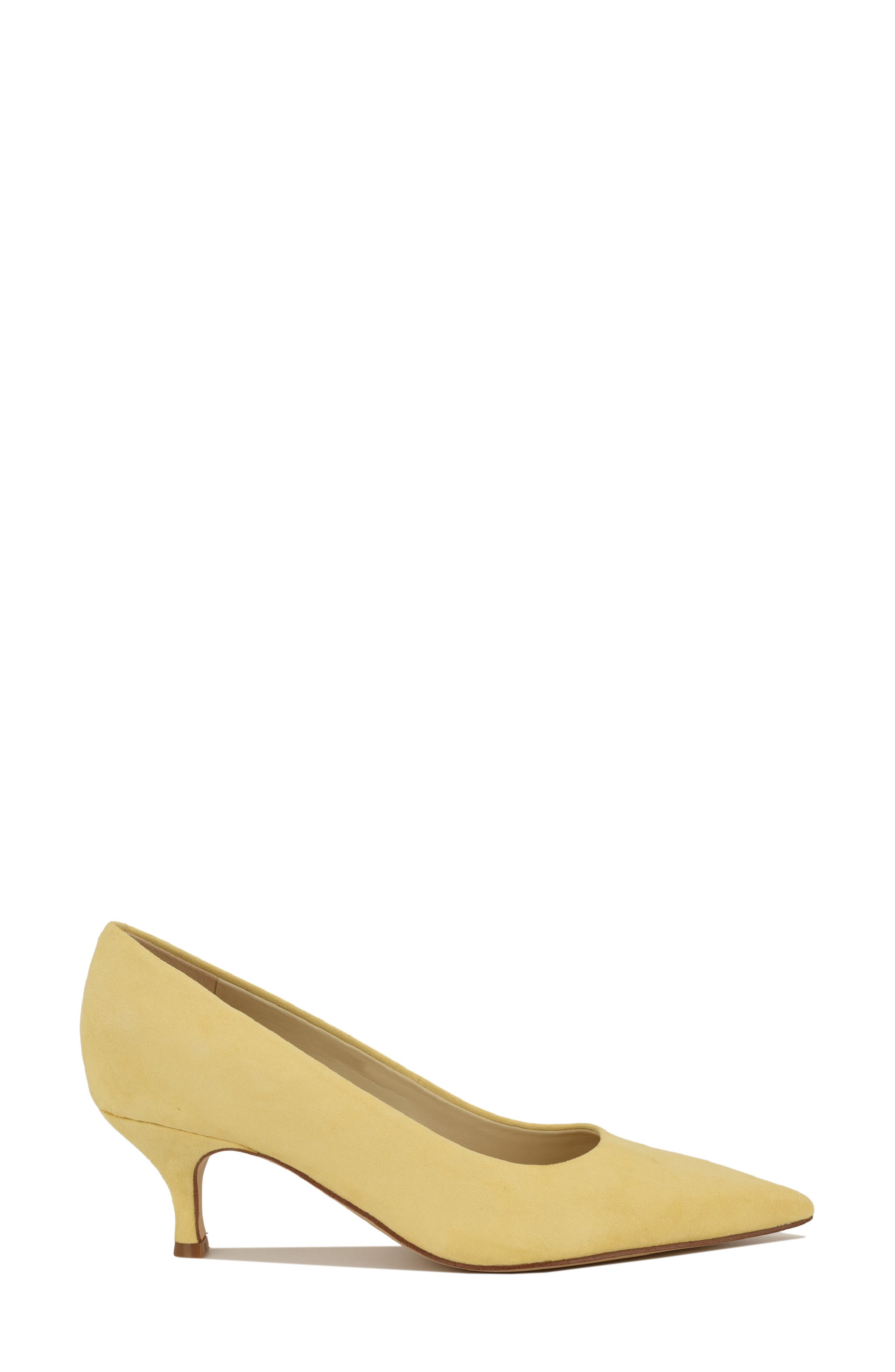 Siskp Pointed Toe Kitten Heel Pump, Alternate, color, YELLOW