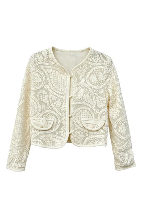Boxy Lace Jacket