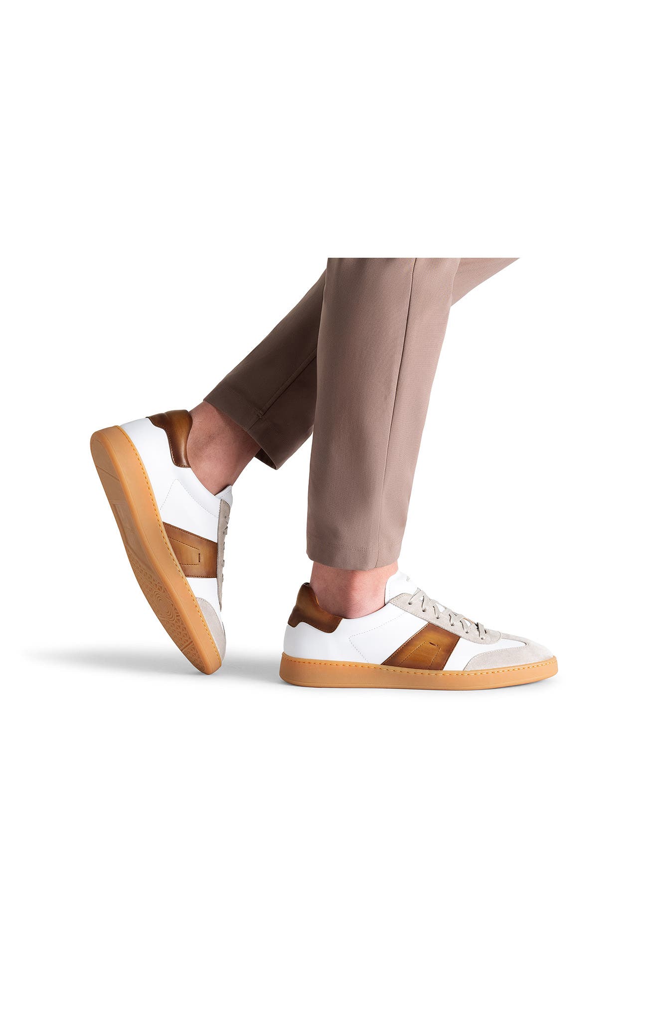 Magnanni Primera Sneaker, Alternate, color, White