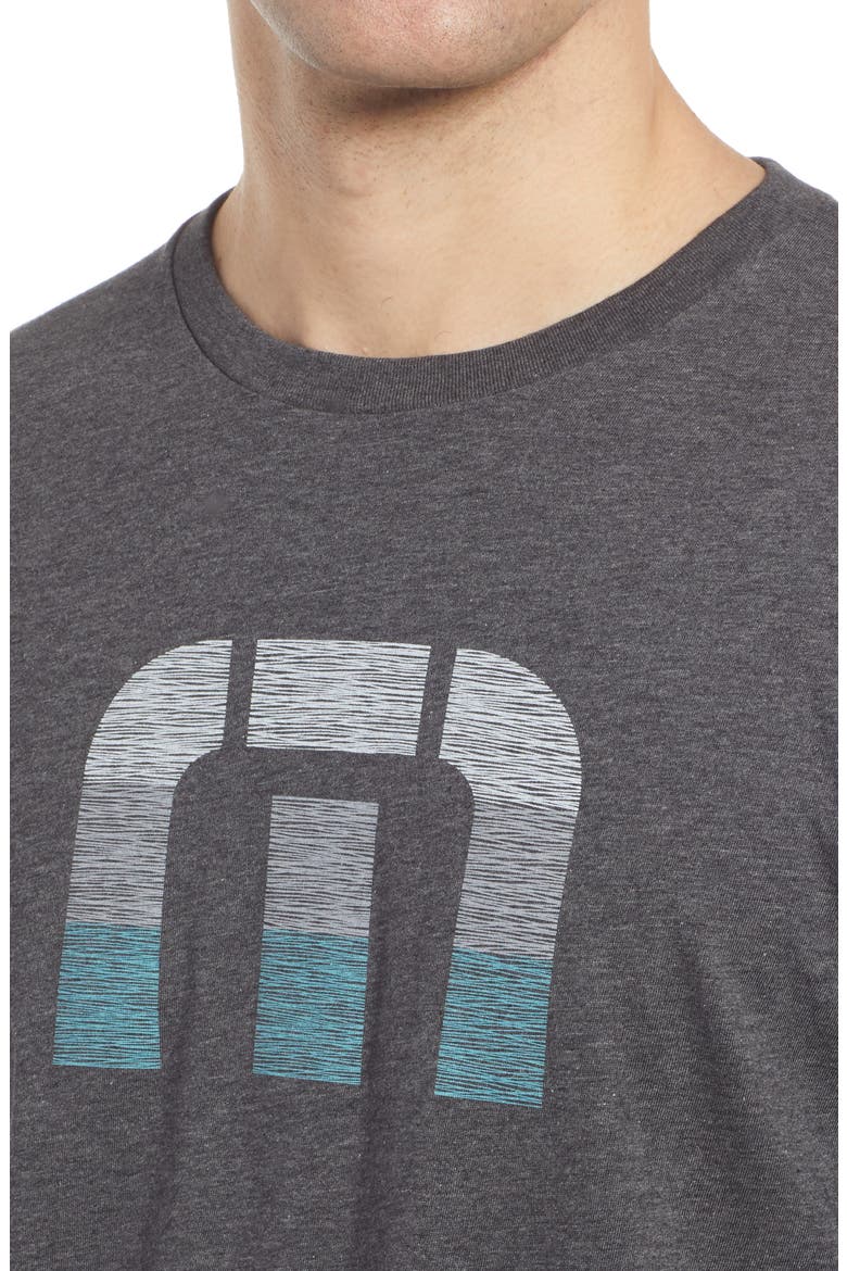 Buttered Rum Men's Graphic Tee, Alternate, color, HEATHER GREY PINSTRIPE