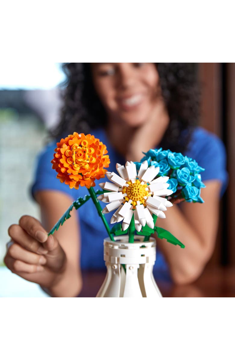 Brickcraft Bricktanicals Marigold Building Set, Alternate, color, Yellow