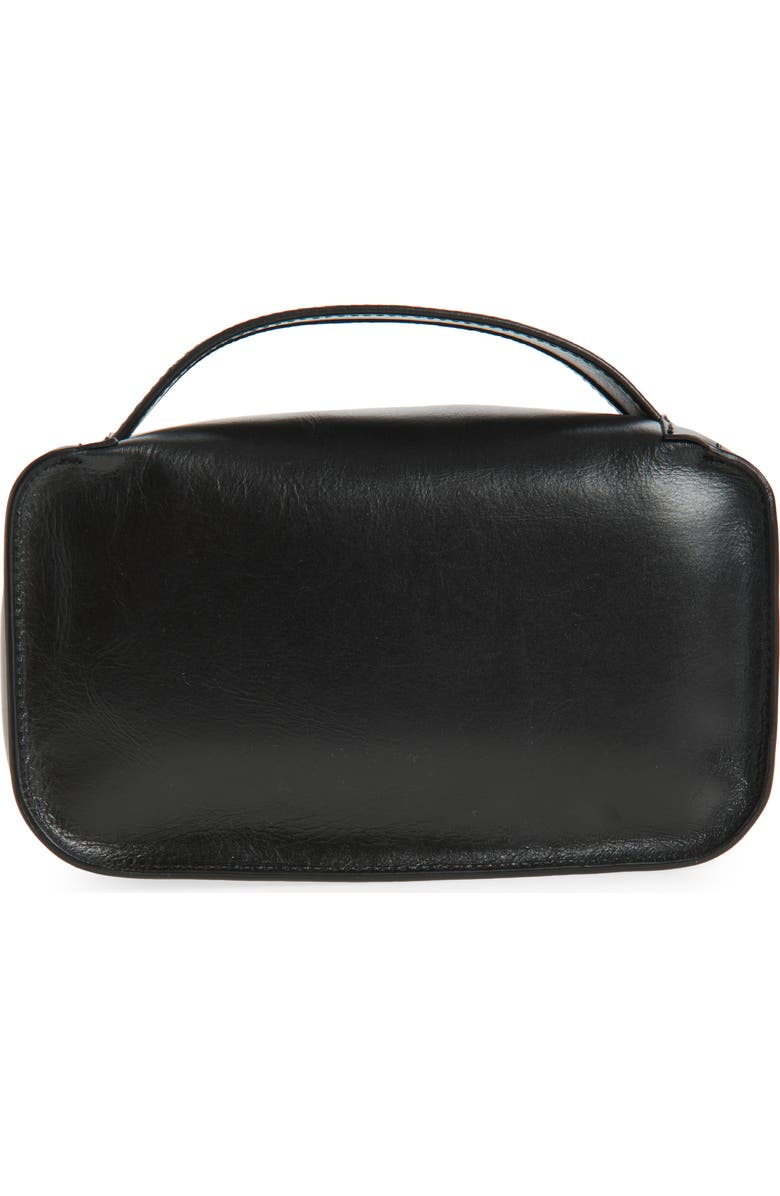 Rick Owens Medium Calfskin Leather Toiletries Bag, Alternate, color, Black