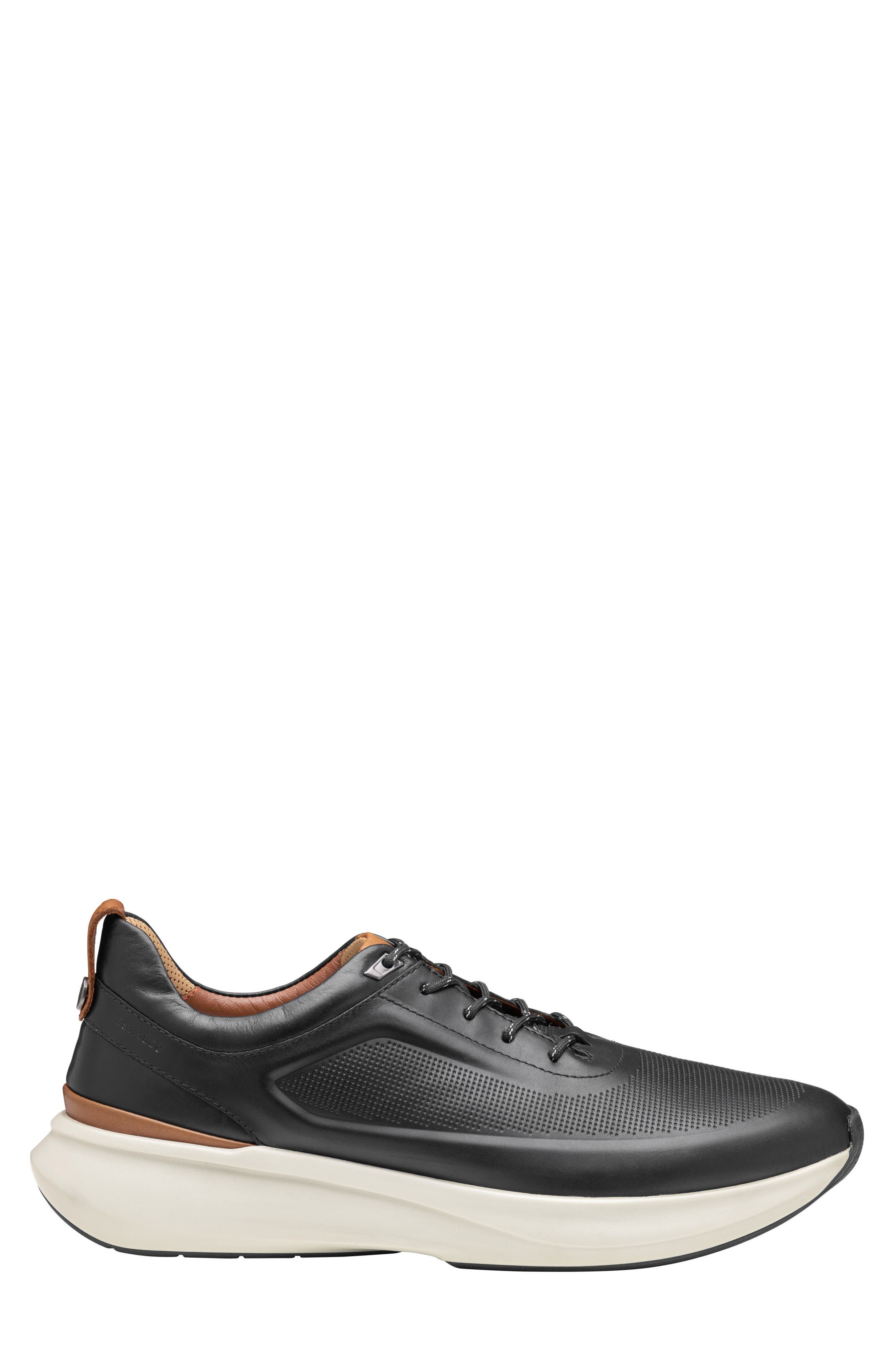 Johnston & Murphy Declan Waterproof Sneaker, Alternate, color, Black Waterproof Full Grain