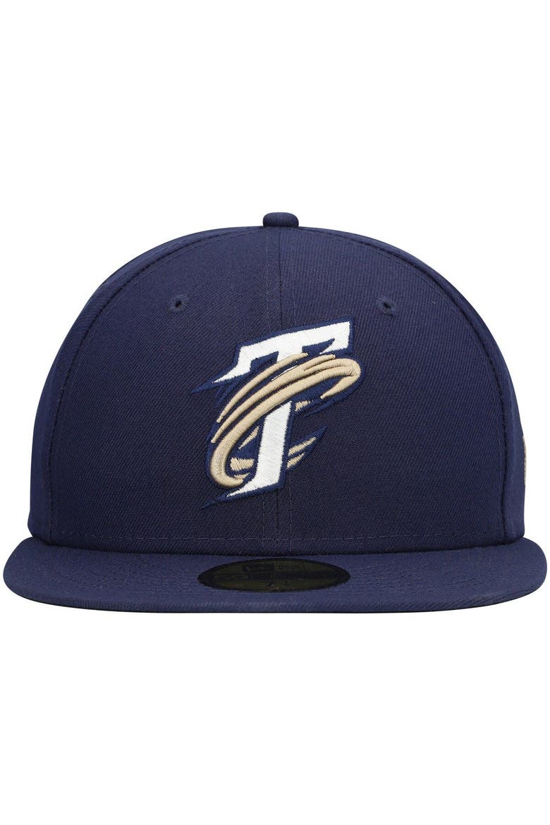 Men's New Era Navy Tri-City Dust Devils Authentic Collection Team Home 59FIFTY Fitted Hat, Alternate, color, Navy