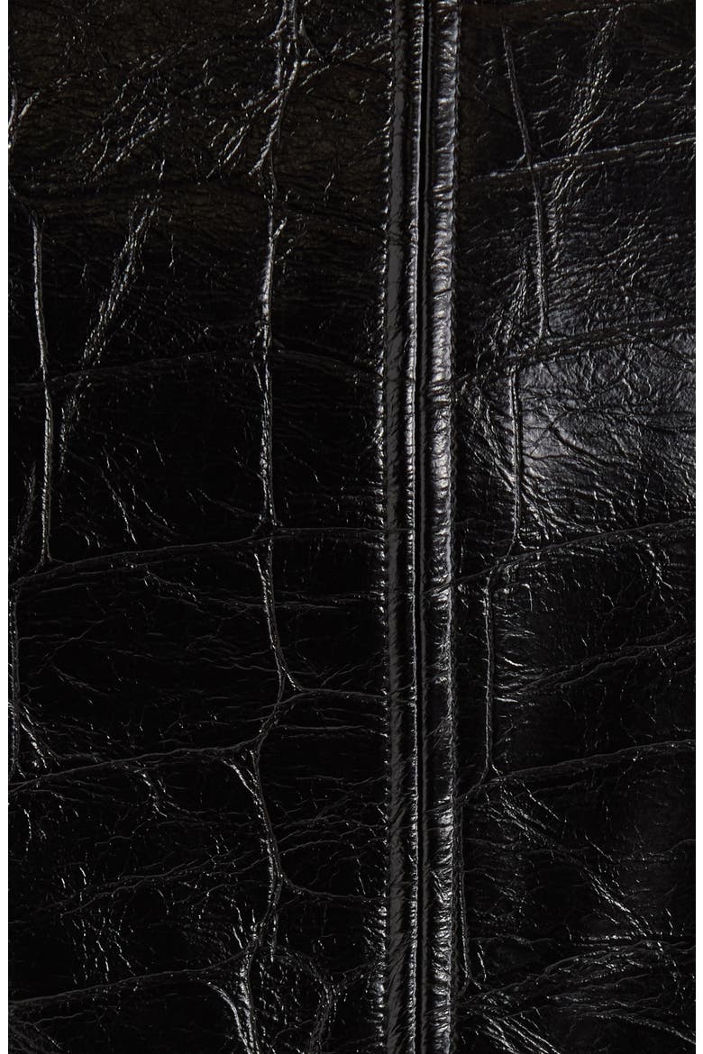 Savana Faux Leather Miniskirt, Alternate, color, BLACK