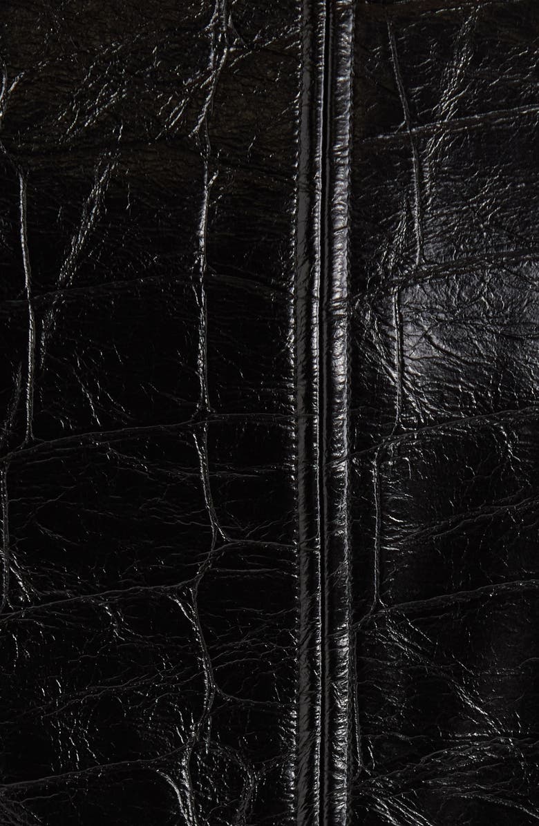 ASTR the Label Savana Faux Leather Miniskirt, Alternate, color, Black