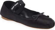 Miu Miu Logo Strap Ballet Flat