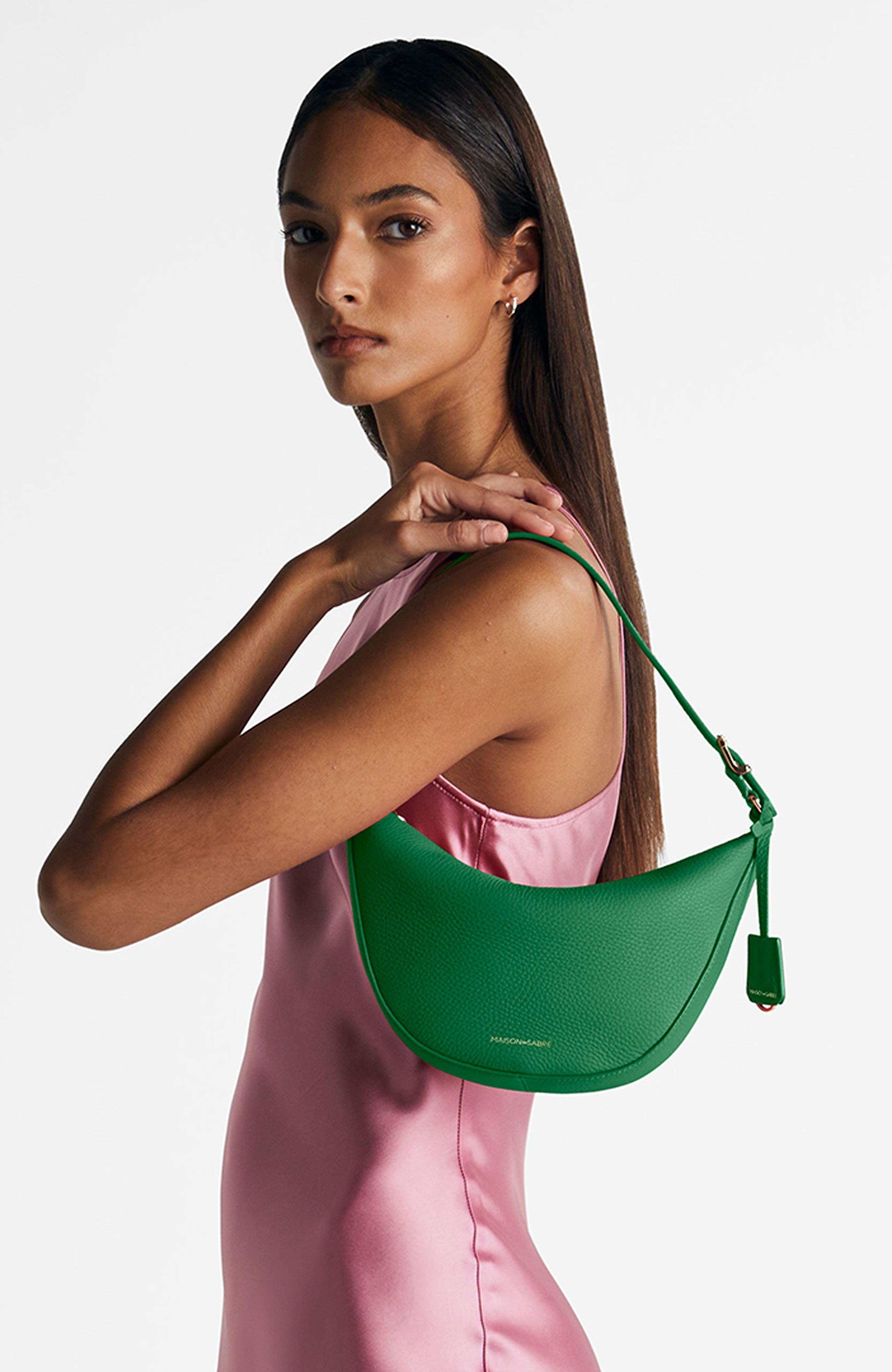 MAISON de SABRÉ Mini Leather Hobo Bag, Alternate, color, 