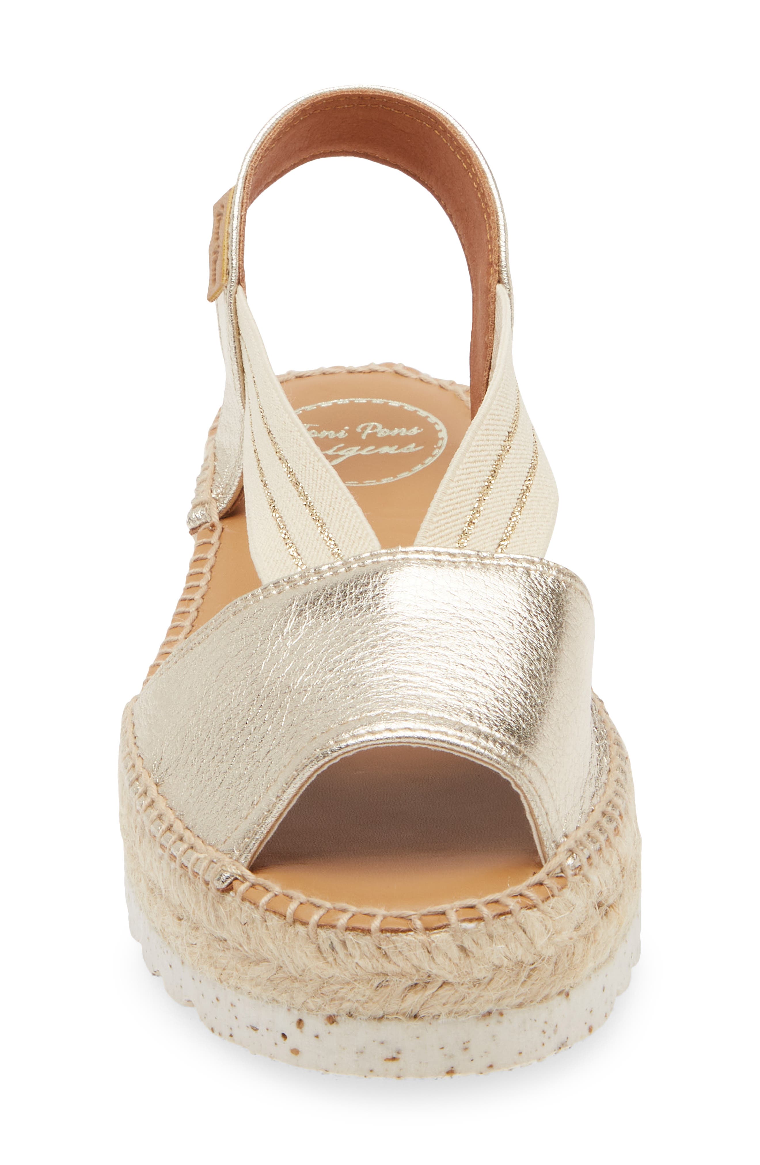 Estel Espadrille Wedge Sandal, Alternate, color, PLATINUM