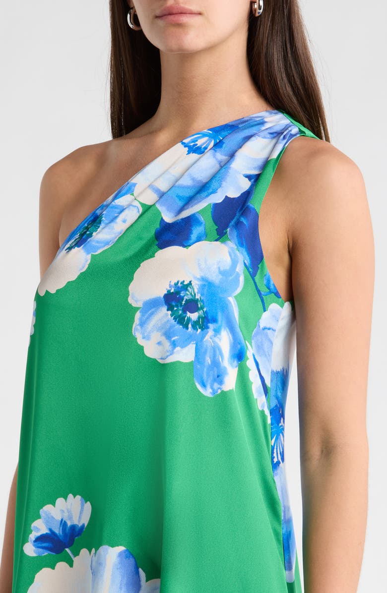 SUGARLIPS Glena Floral One-Shoulder Maxi Dress, Alternate, color, Green-Blues