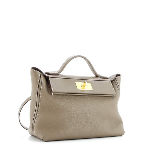 Pre-owned Hermes Hermes 24/24 Bag Togo With Swift 29 In Brown