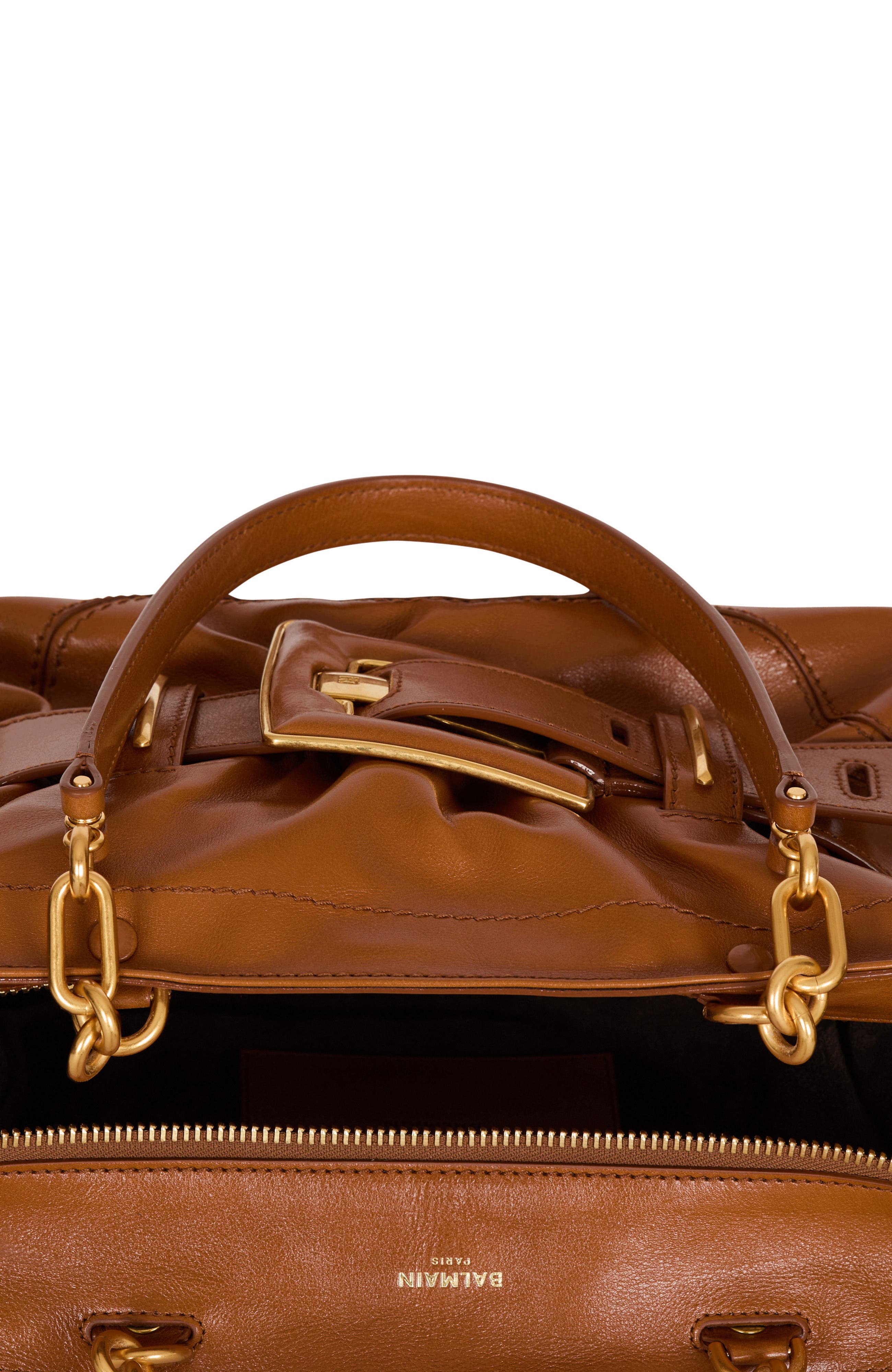 Calfskin leather Anthem bag, Alternate, color, brown