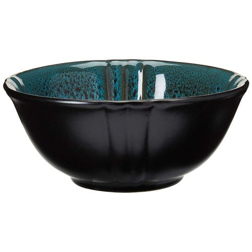 Elama Mystic Waves 16 Piece Dinnerware Set In Blue