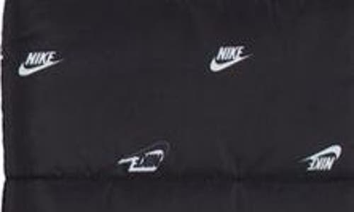 Nike Kids' Futura Puffer Vest, Logo T-shirt & Fleece Joggers Set In Black
