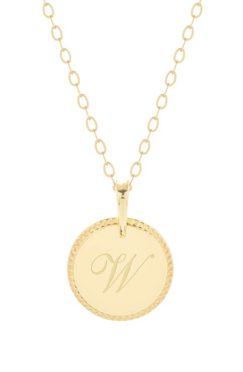 Milia Initial Pendant Necklace