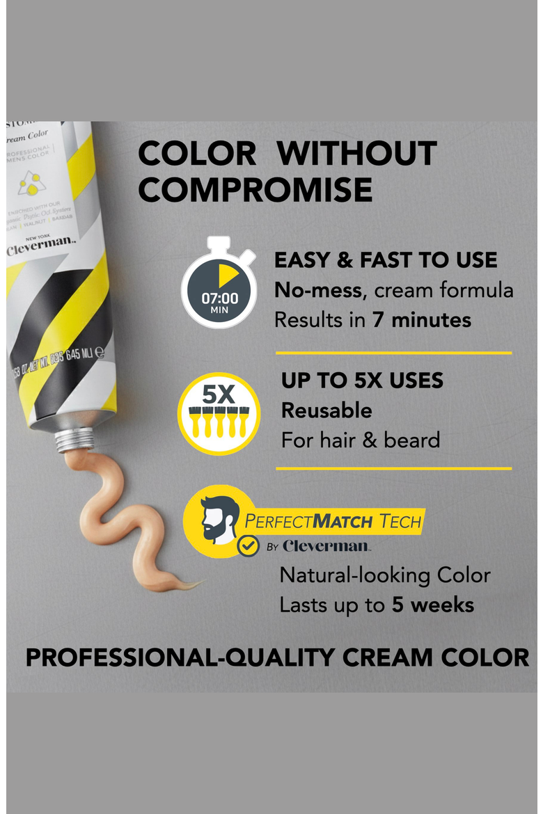Coarse & Coily Hair · Reusable Beard & Hair Dye Kit, Alternate, color, Black