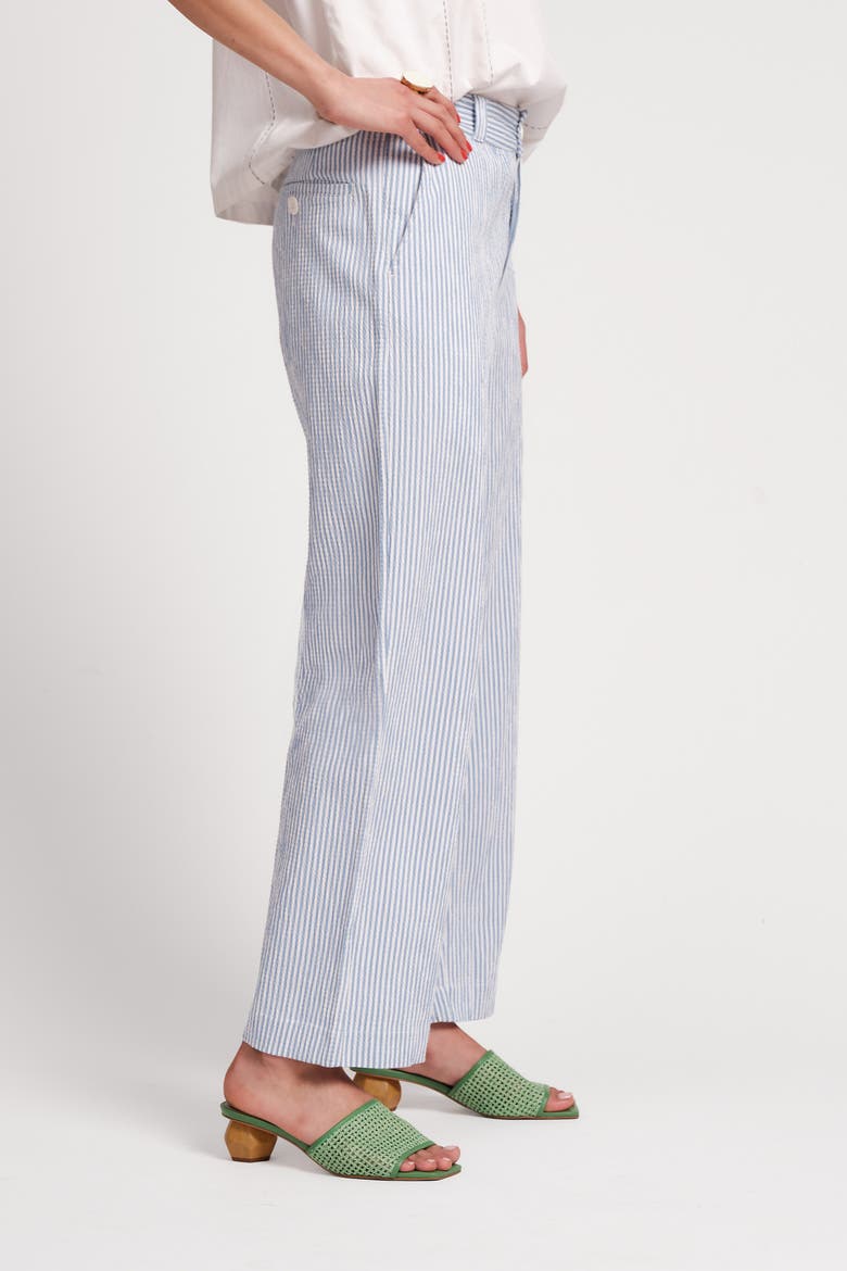 Coleman Pant Stripe Seersucker, Alternate, color, Light Blue/White