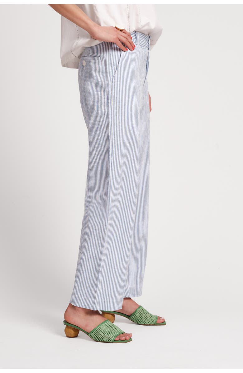 Frances Valentine Coleman Pant Stripe Seersucker, Alternate, color, Light Blue/White