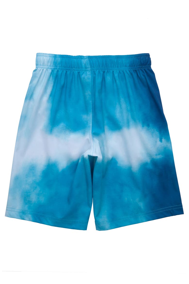 Kids' 4-Way Stretch Swim Trunks with Mesh Lining, Alternate, color, Ocean Wave