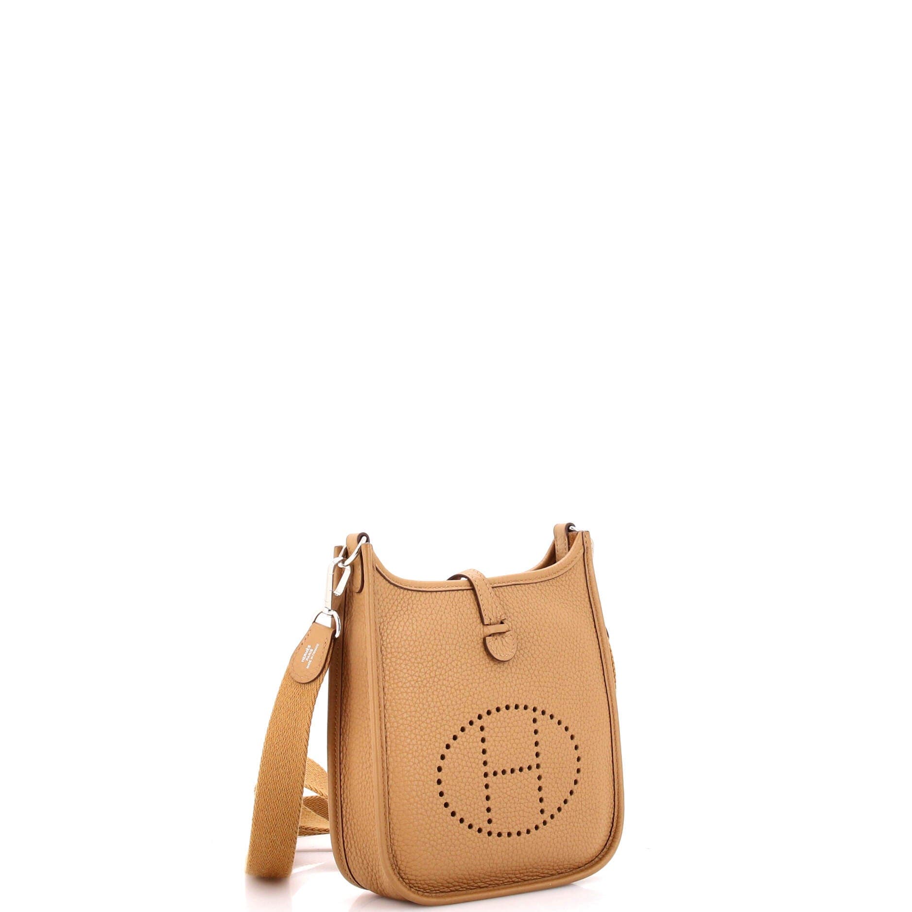 Pre-Owned Hermes Evelyne Bag Gen III Clemence TPM, Alternate, color, Biscuit