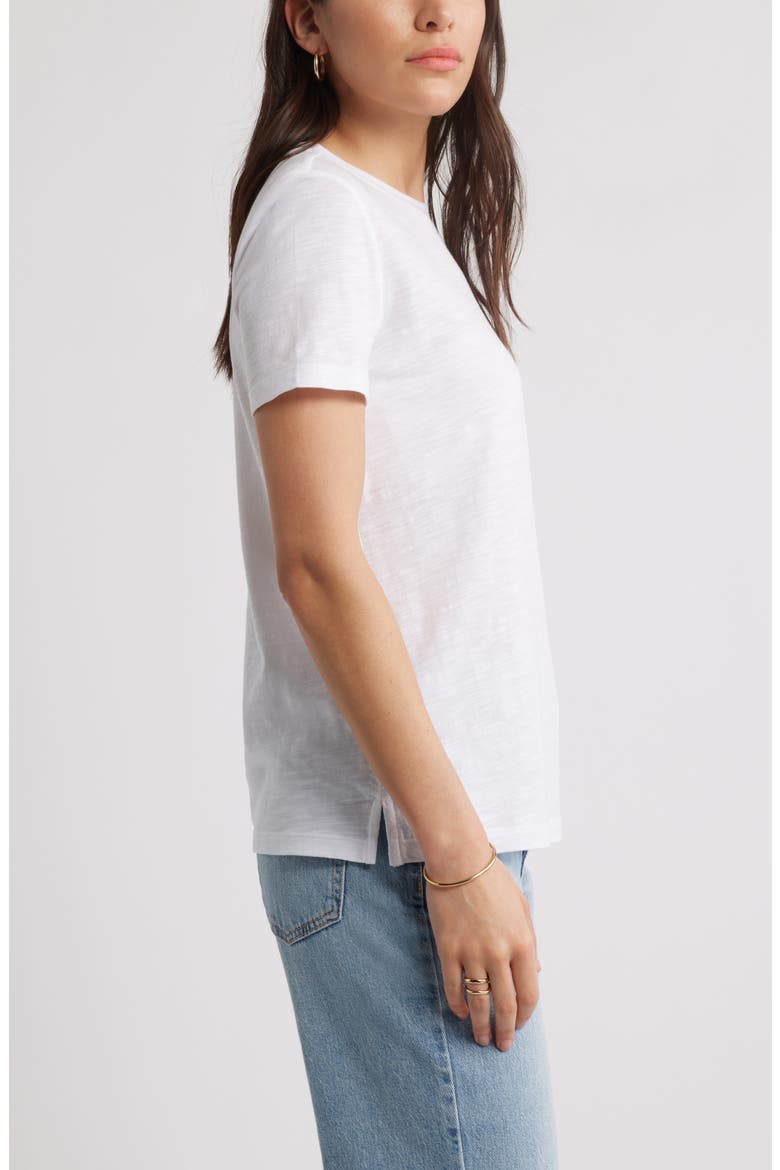 Cotton & Modal T-Shirt, Alternate, color, WHITE