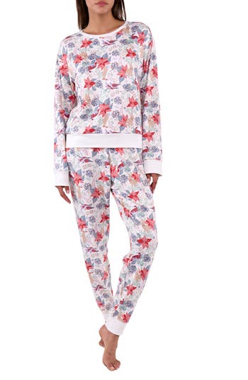 Vera Bradley Cozy Crewneck Pajamas In Ivory