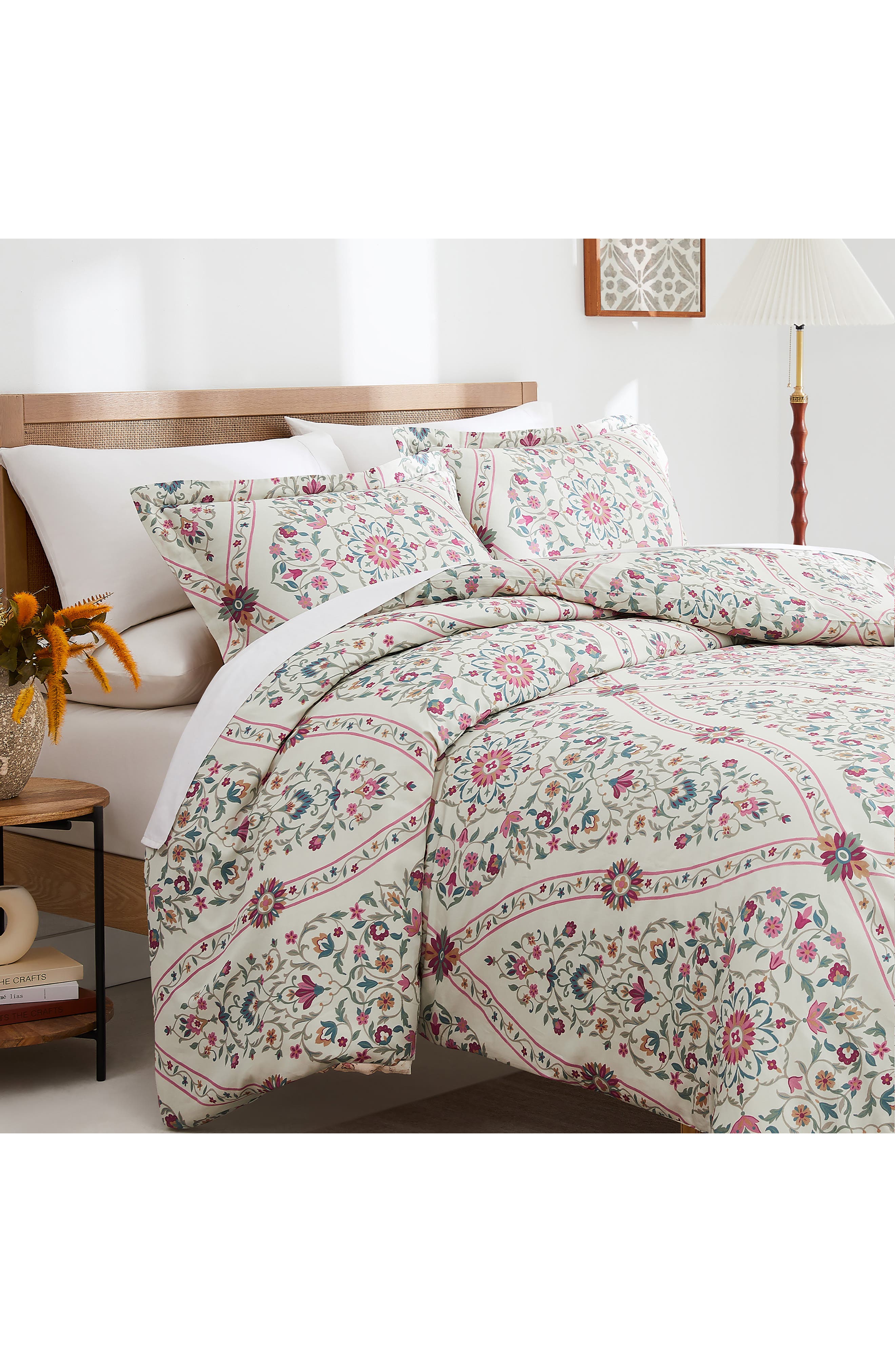 SOUTHSHORE FINE LINENS Kashmir Collection 3-Piece Cotton Duvet Set