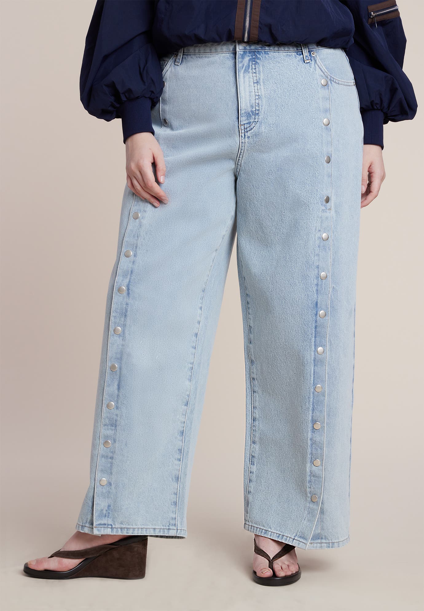 Snap Front Midrise Jean - image 2
