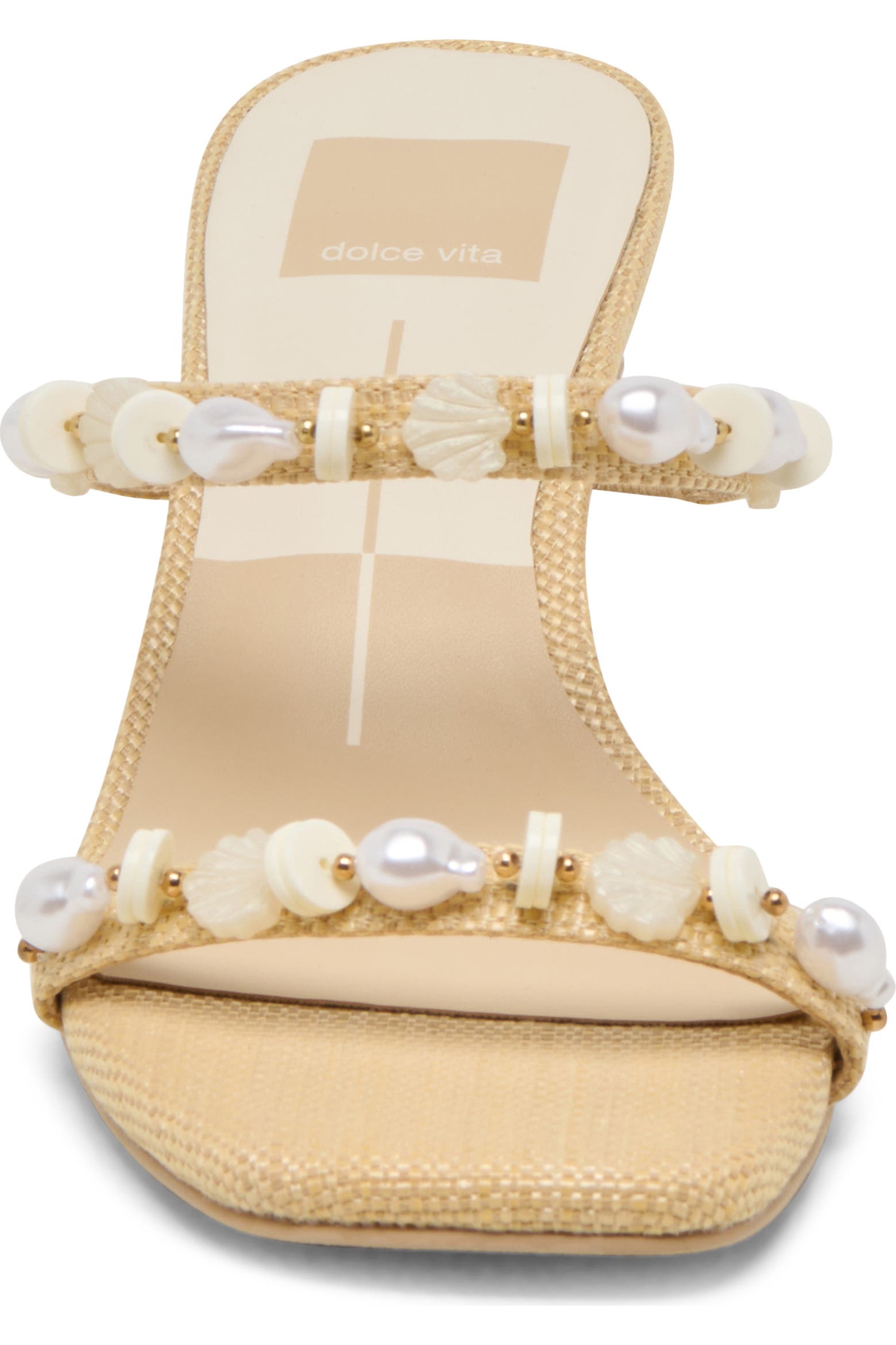 Grason Dolce Vita Grason Bead & Faux Pearl Sandal (Women) | Nordstromrack