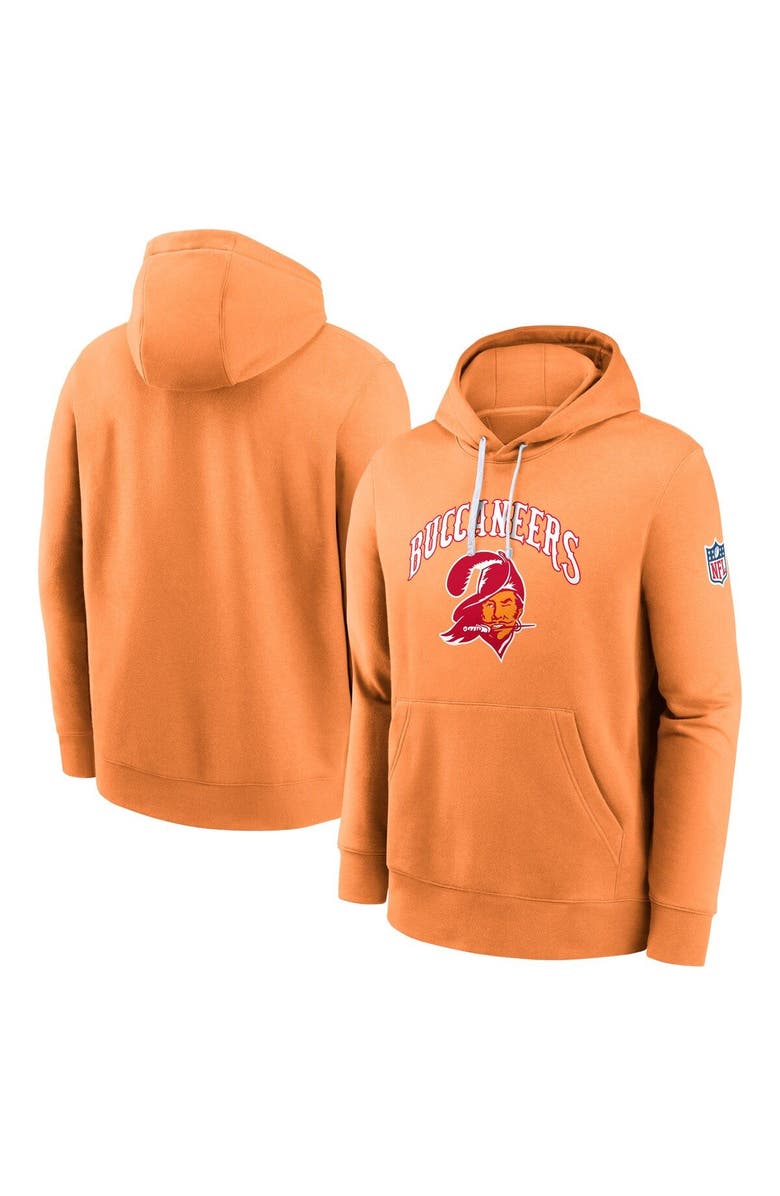 Nike Men's Nike  Orange Tampa Bay Buccaneers Throwback Club Pullover Hoodie, Main, color, 