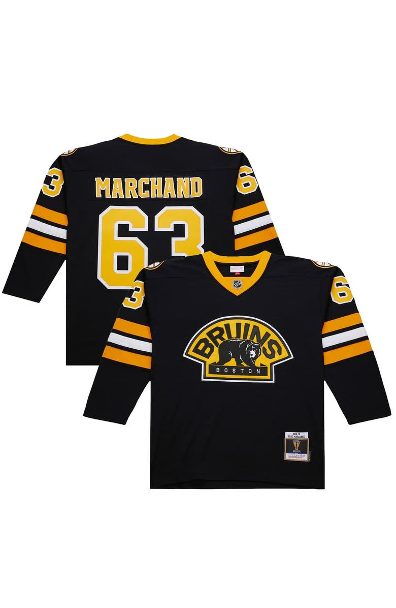 Mitchell & Ness Men's Brad Marchand Black Boston Bruins 2014-15 Power Play Jersey, Main, color, Black