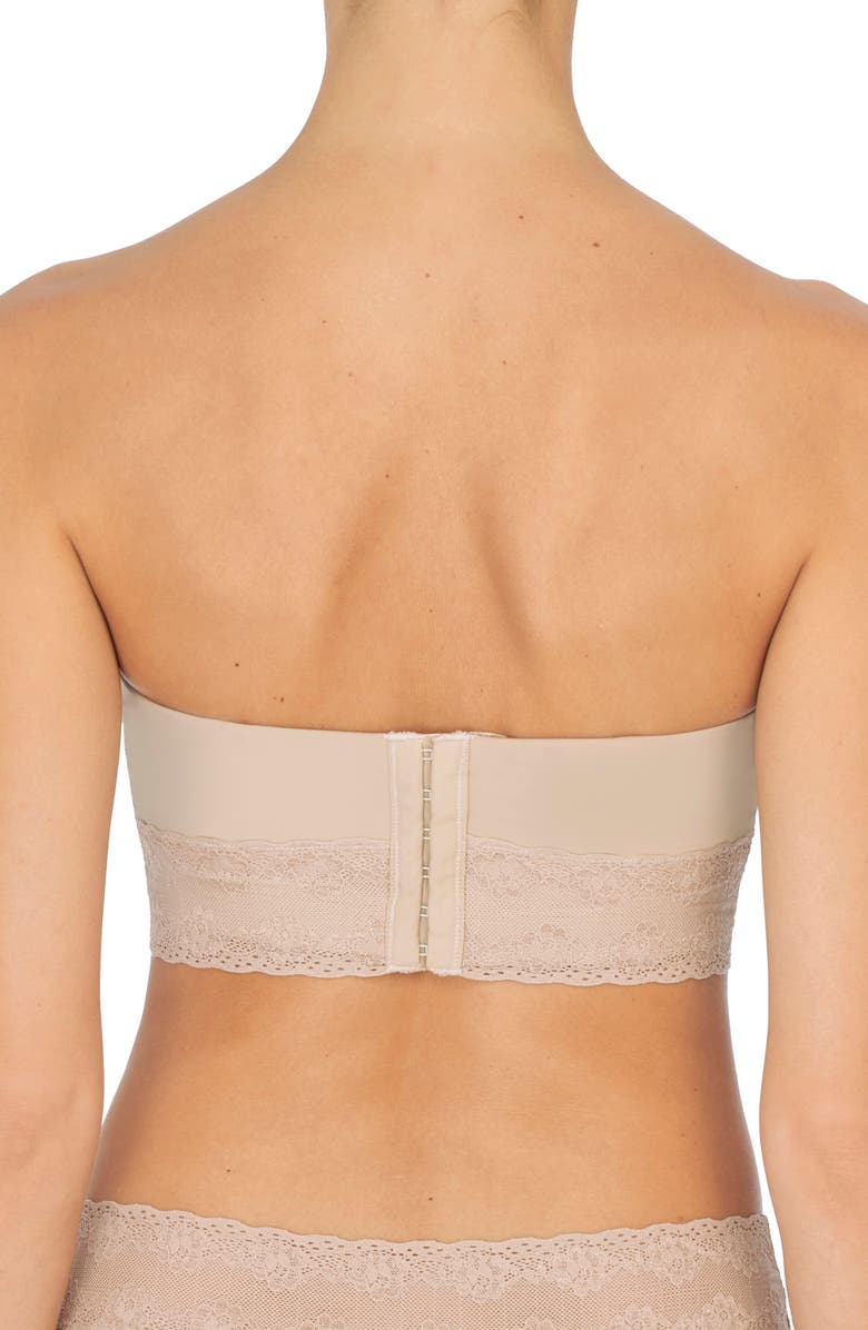 Natori Bliss Perfection Strapless Underwire Bra, Alternate, color, Cafe