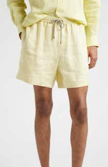 Agnona Linen Drawstring Shorts
