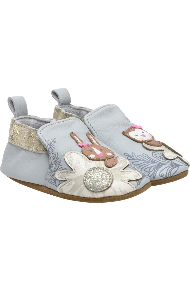 Robeez<sup>®</sup> Peek-a-Boo Crib Shoe, Main, color,