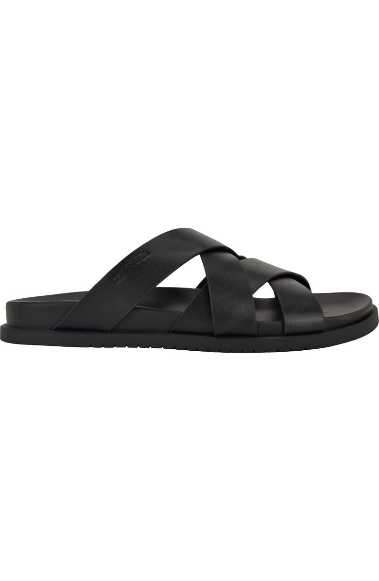 Tommy Hilfiger Bivin Crossover Slide Sandal, Alternate, color, Black