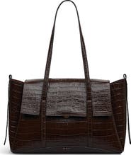 Radley The Chancery - Faux Croc Large Flapover Shoulder Bag