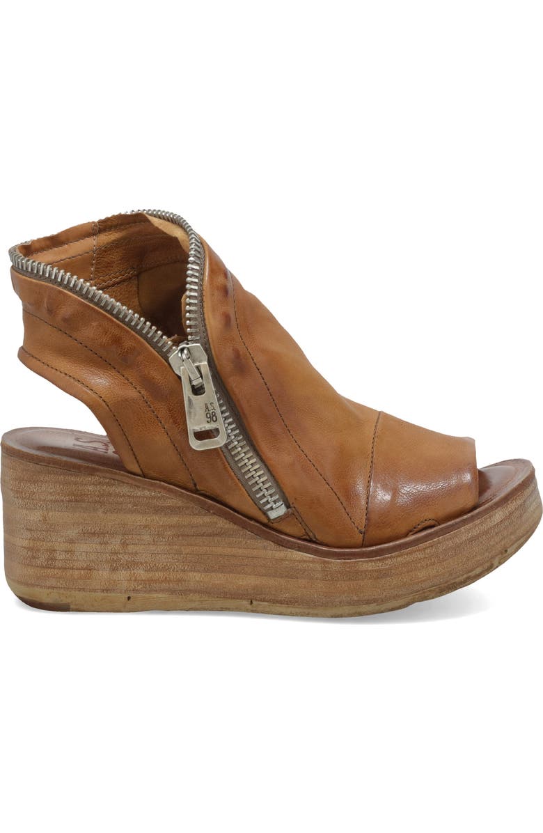 A.S.98 Naylor Platform Wedge Sandal, Alternate, color, Camel