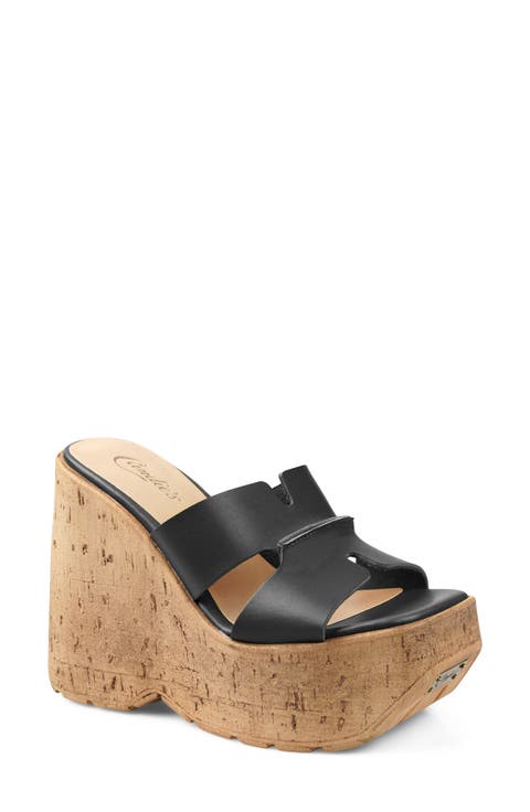 Marabelle Platform Wedge Slide Sandal