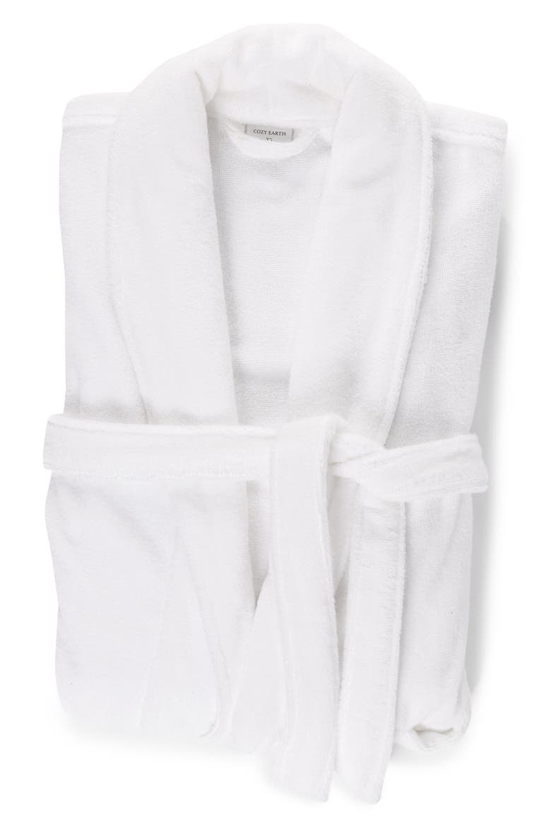 Luxe Bath Robe, Alternate, color, WHITE