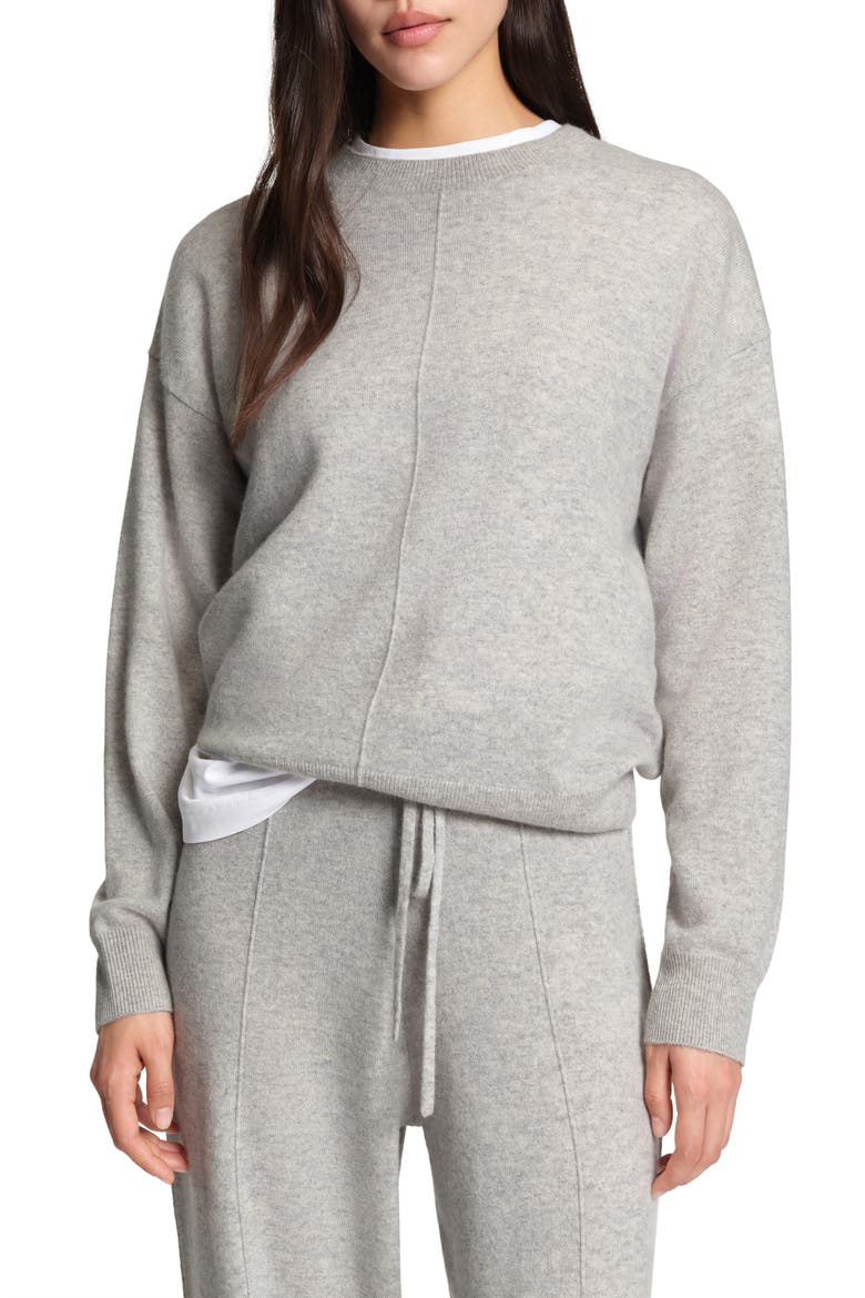 Fascona Cashmere Sweater, Main, color, HEATHER GREY