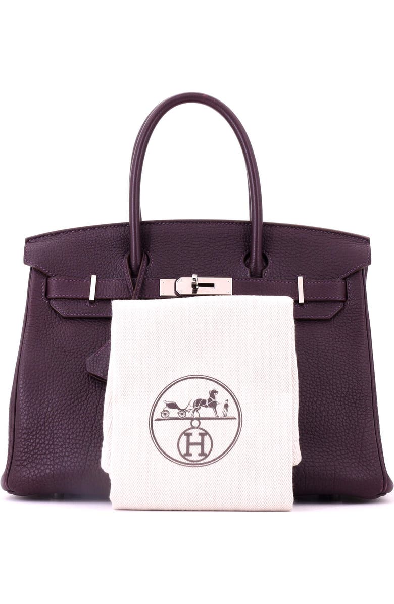 81034712 Birkin Handbag Purple Togo with Palladium Hardware 30, Alternate, color,