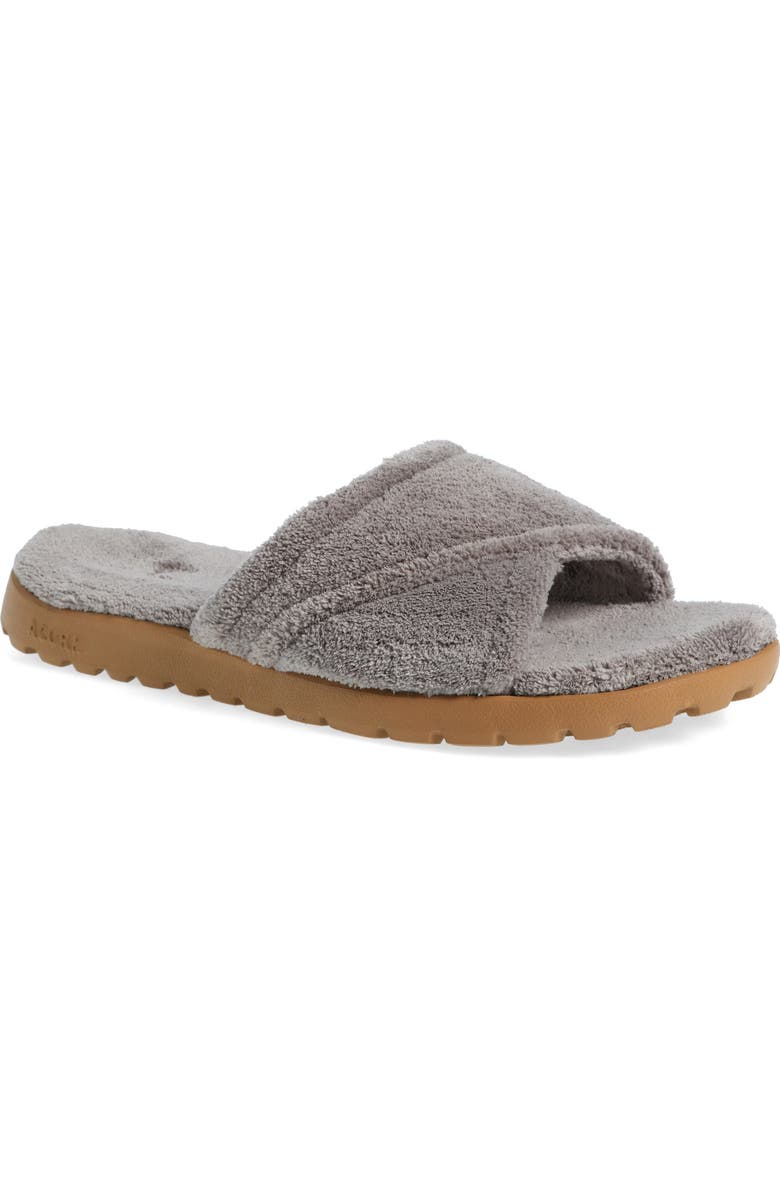 Acorn Sunday Everywear<sup>®</sup> Spa Slide Slipper, Main, color, Gry