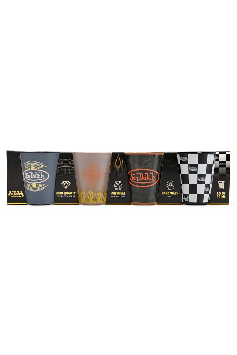 Iconic 4-Piece Shot Glass Set, Alternate, color, Urban