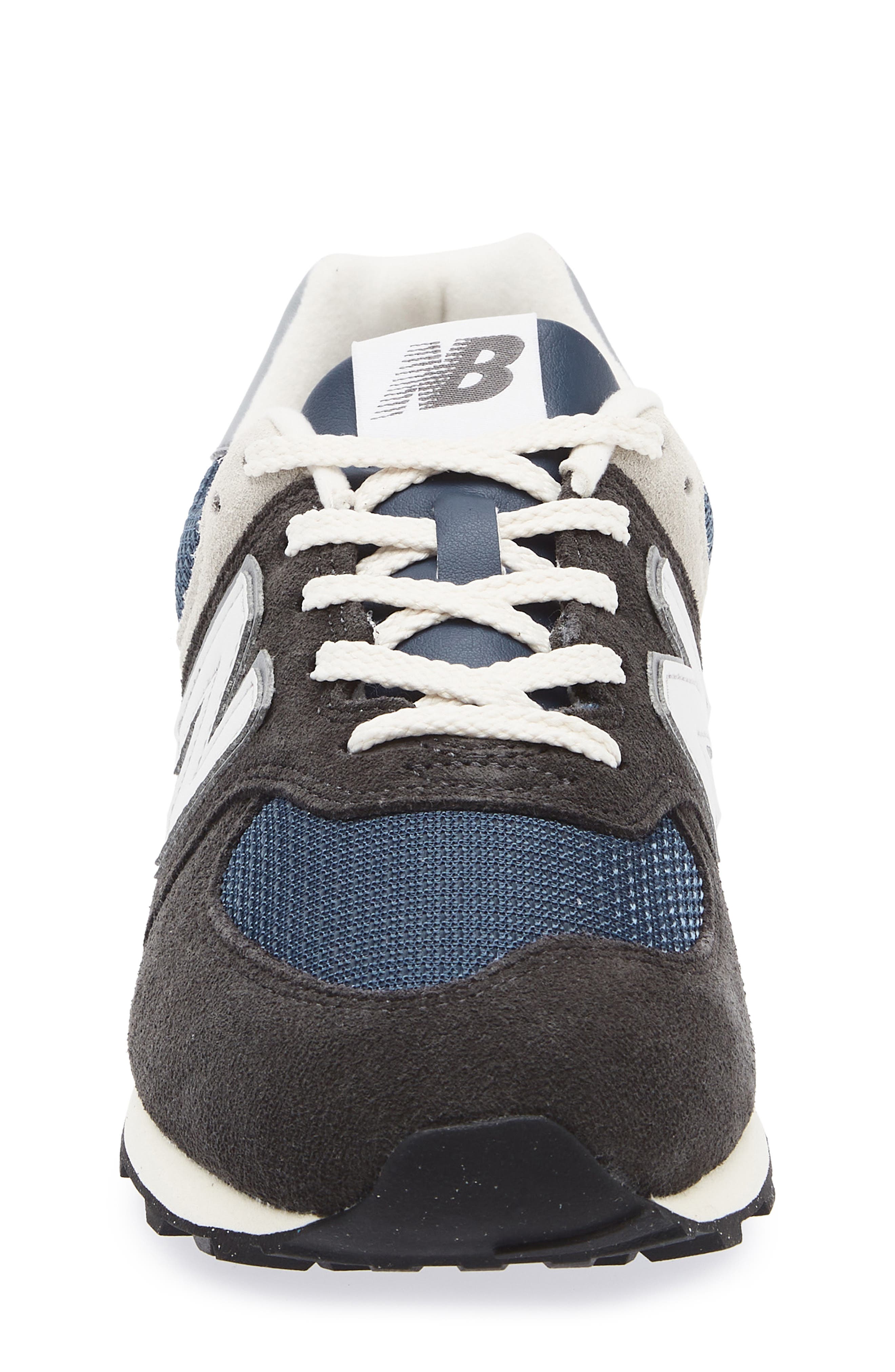 New Balance Kids' 574 Classic Sneaker, Alternate, color, Black Cement/ Slate Grey