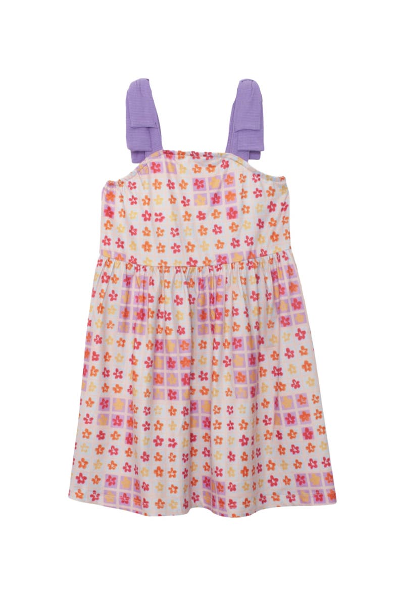 Mabel + Honey Petal Power Tank Sleeve with Knot Detail Dress, Main, color, Purple