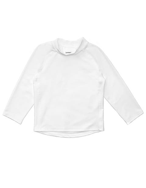 Kids Long Sleeve Rash Guard, UPF 50+ Swim Shirt