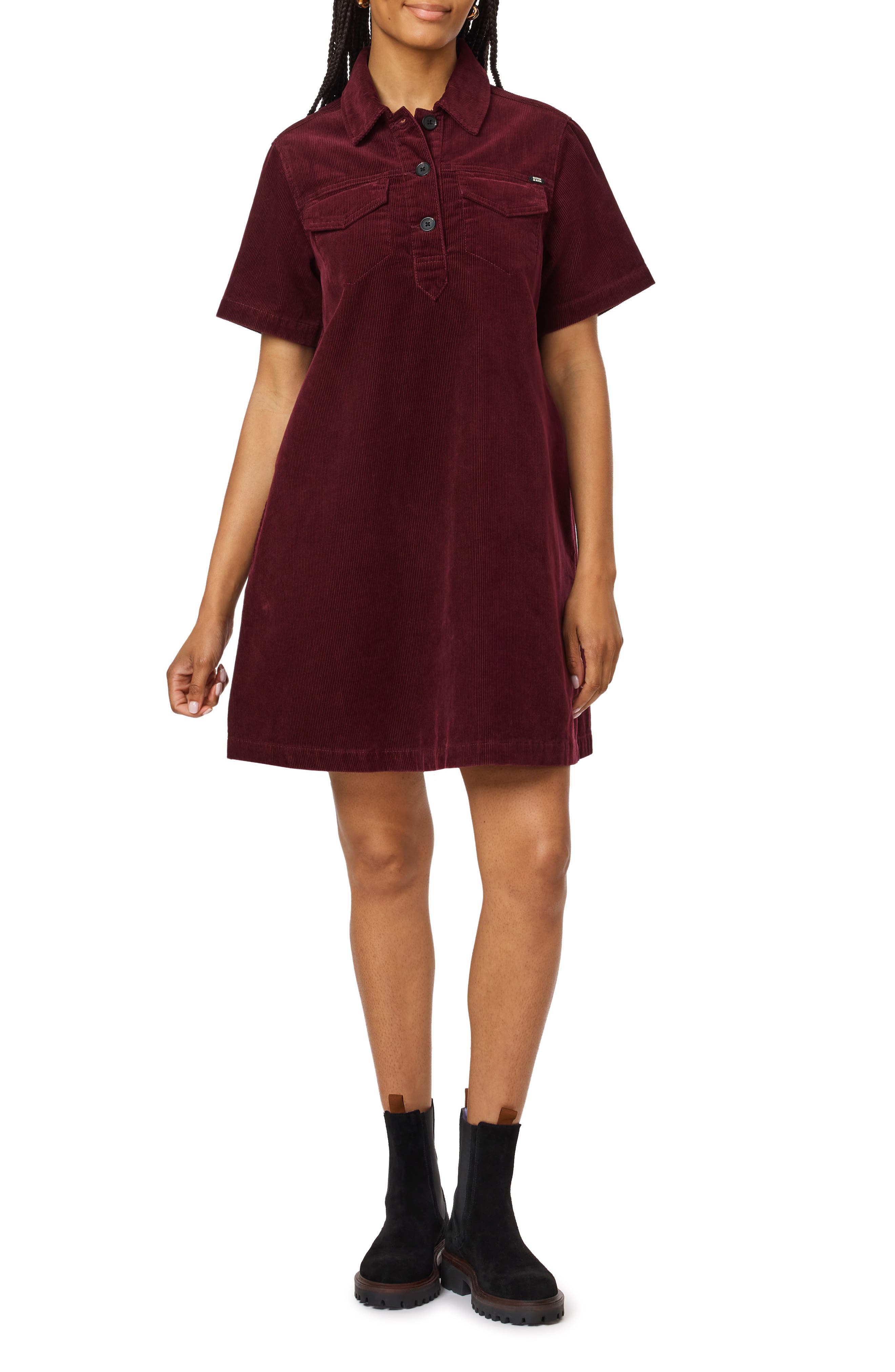 Corduroy Polo Dress