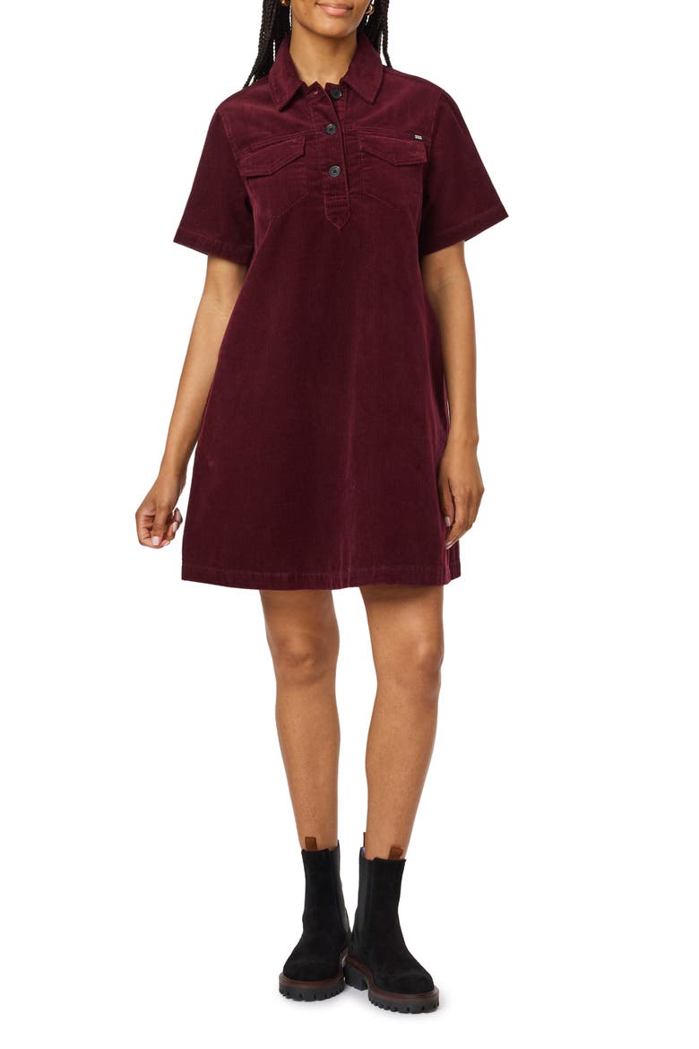 Corduroy Polo Dress, Main, color, FIG
